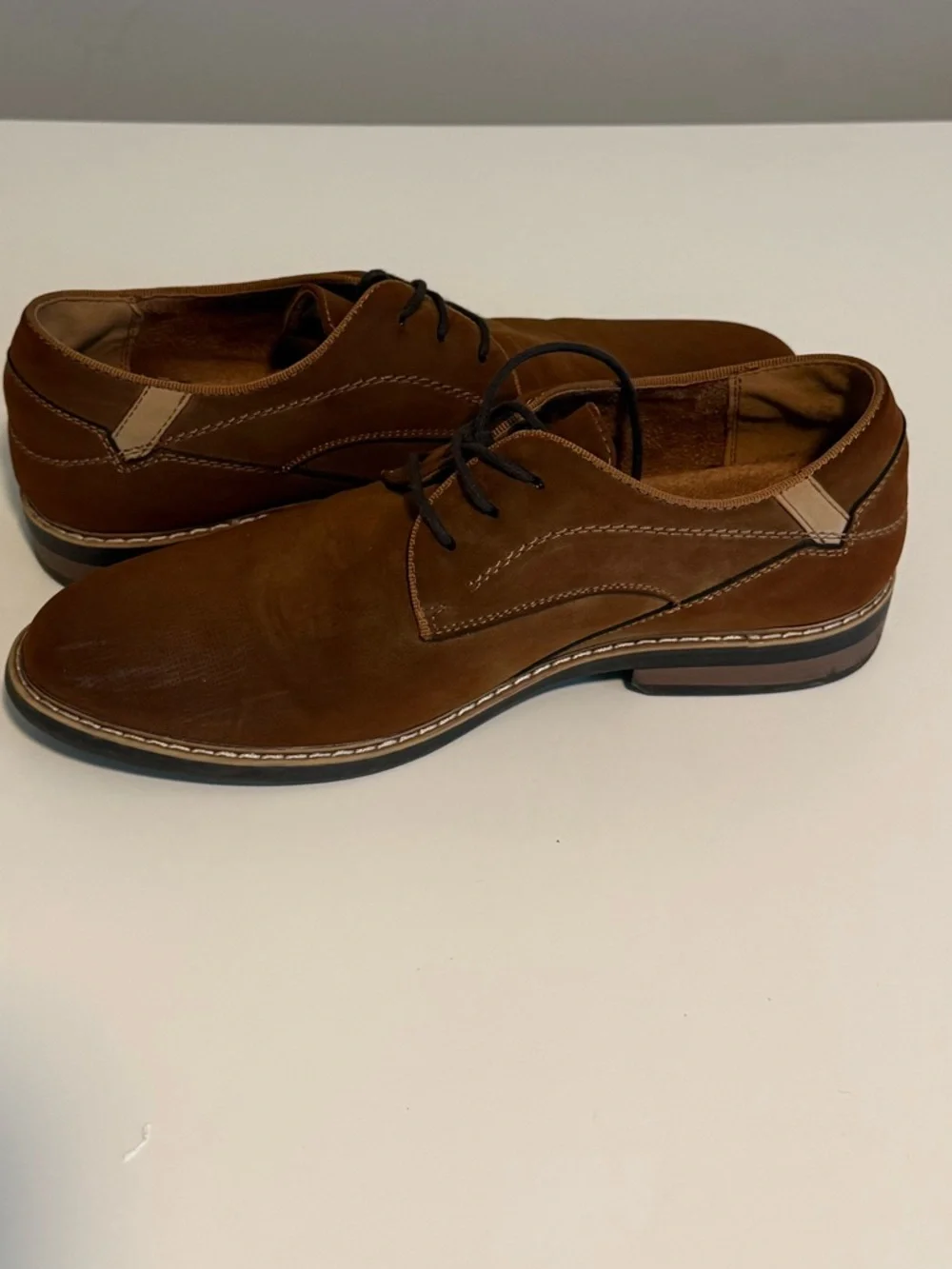 Men's Brown Derby Shoes - Casual Lace-Up